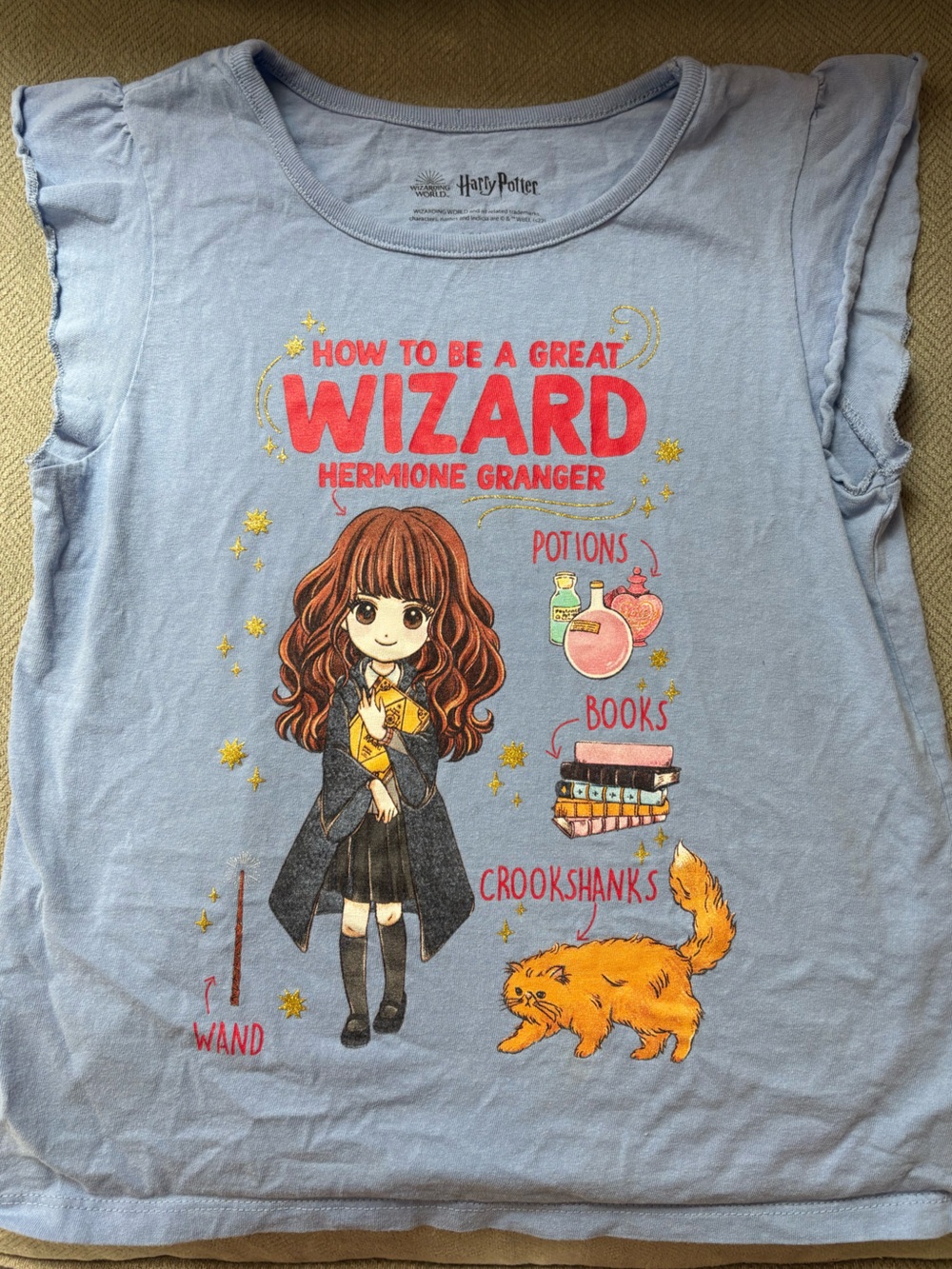 Warner Bros. Harry Potter Light Blue Tee Label